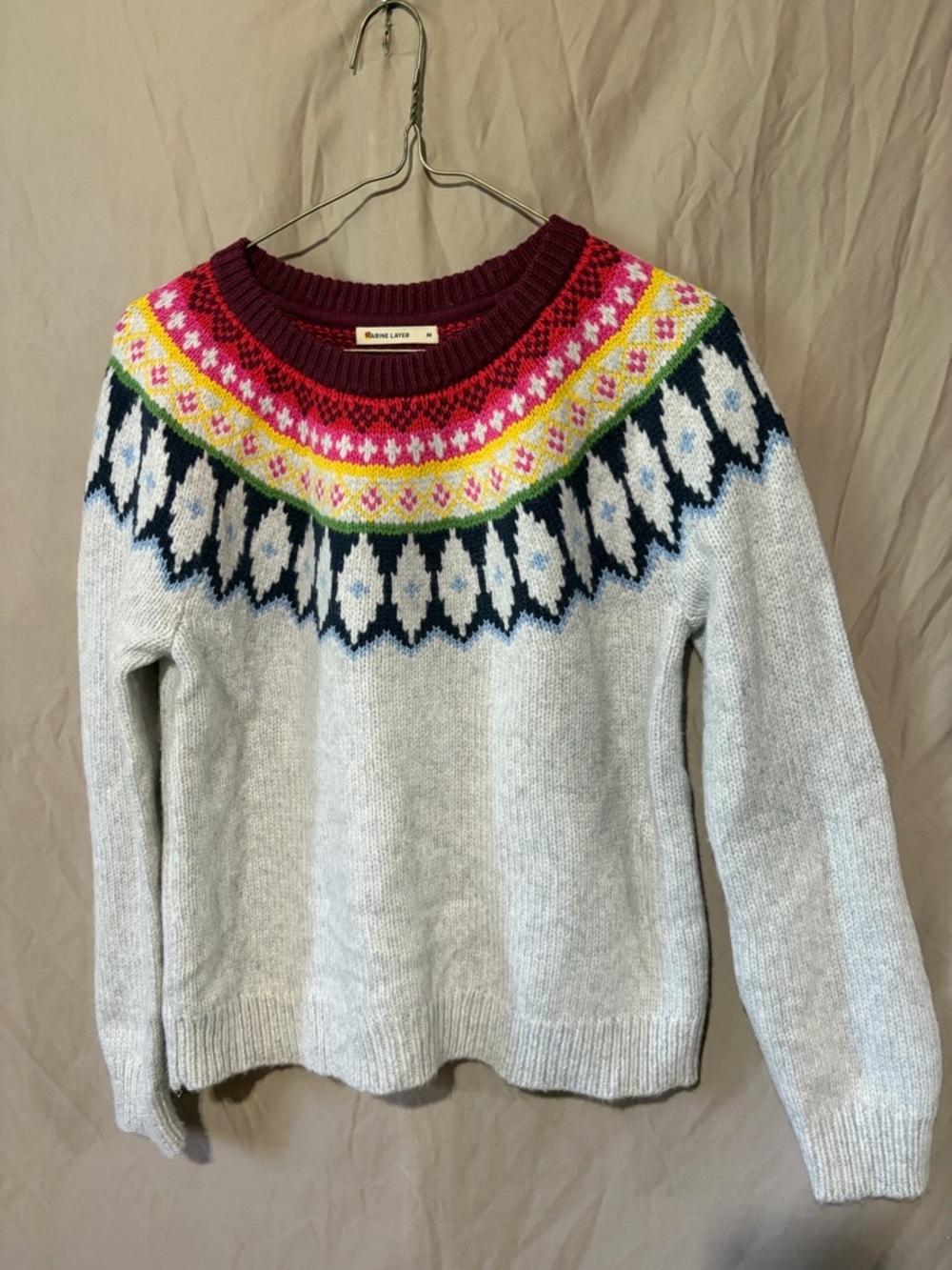 Marine layer sweater